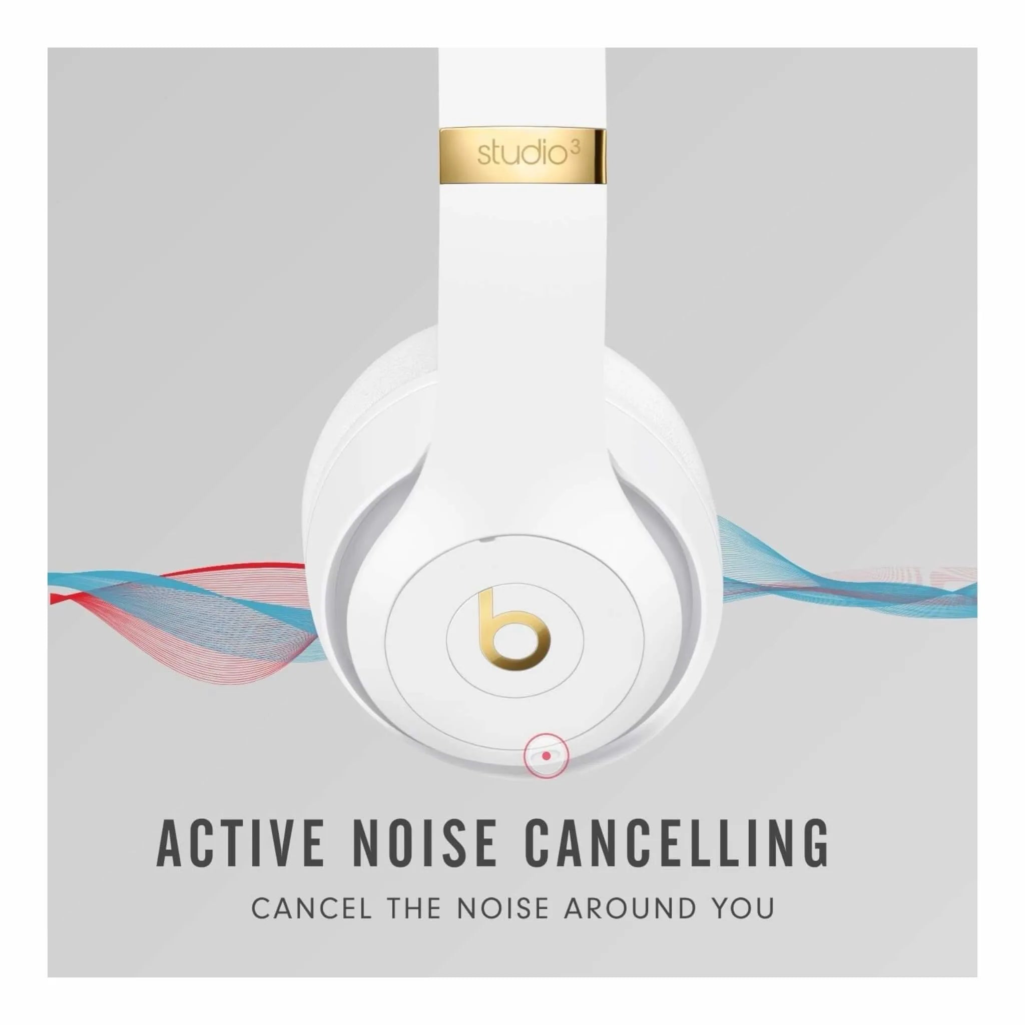 Beats Studio3 Wireless Over-Ear Headphones - White Beats Studio3 Wireless Over-Ear Headphones - White
