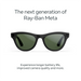 Ray-Ban Meta Skyler (Gen2) Shiny Black / Green, Up to 3K Ultra HD video recording. TaMiMi Projects Qatar.
