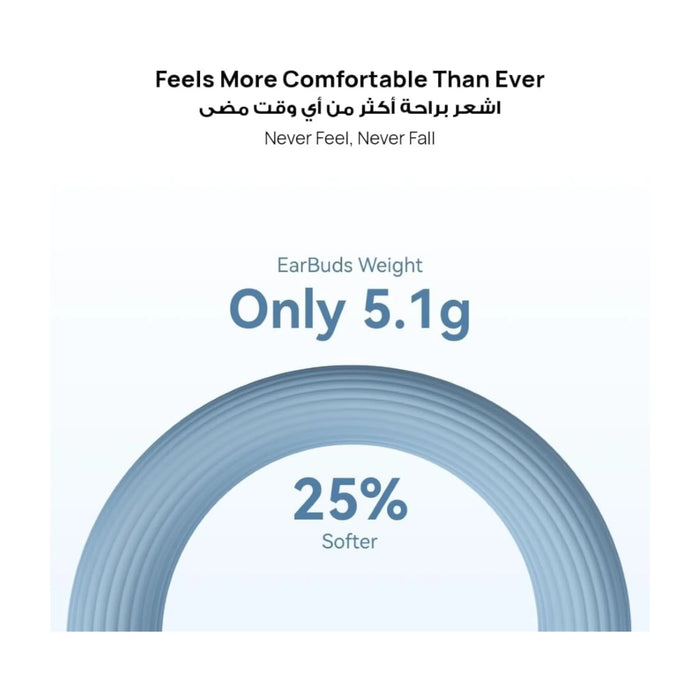 Open ear Huawei earbuds FreeClip 2 with dual driver sound