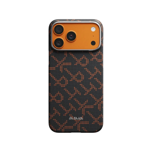 Pitaka iPhone 17 Pro Case - Leaping (Orange Black) TaMiMi Projects Qatar.