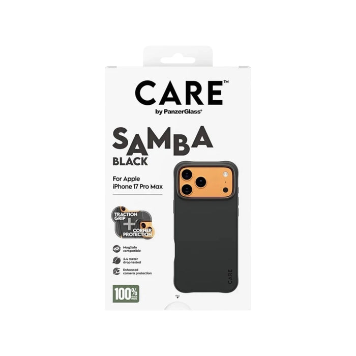 ‫كفر CARE من بانزار للايفون ١٧ برو ماكس من تميمي بروجكتس في قطر. يدعم خاصية ماج سيف، تصميم نحيف، حماية للكاميرا،