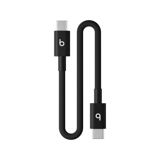 Beats USB‑C to USB‑C Woven Cable (20cm) in Bolt Black, Available now from TaMiMi Projects in Qatar.