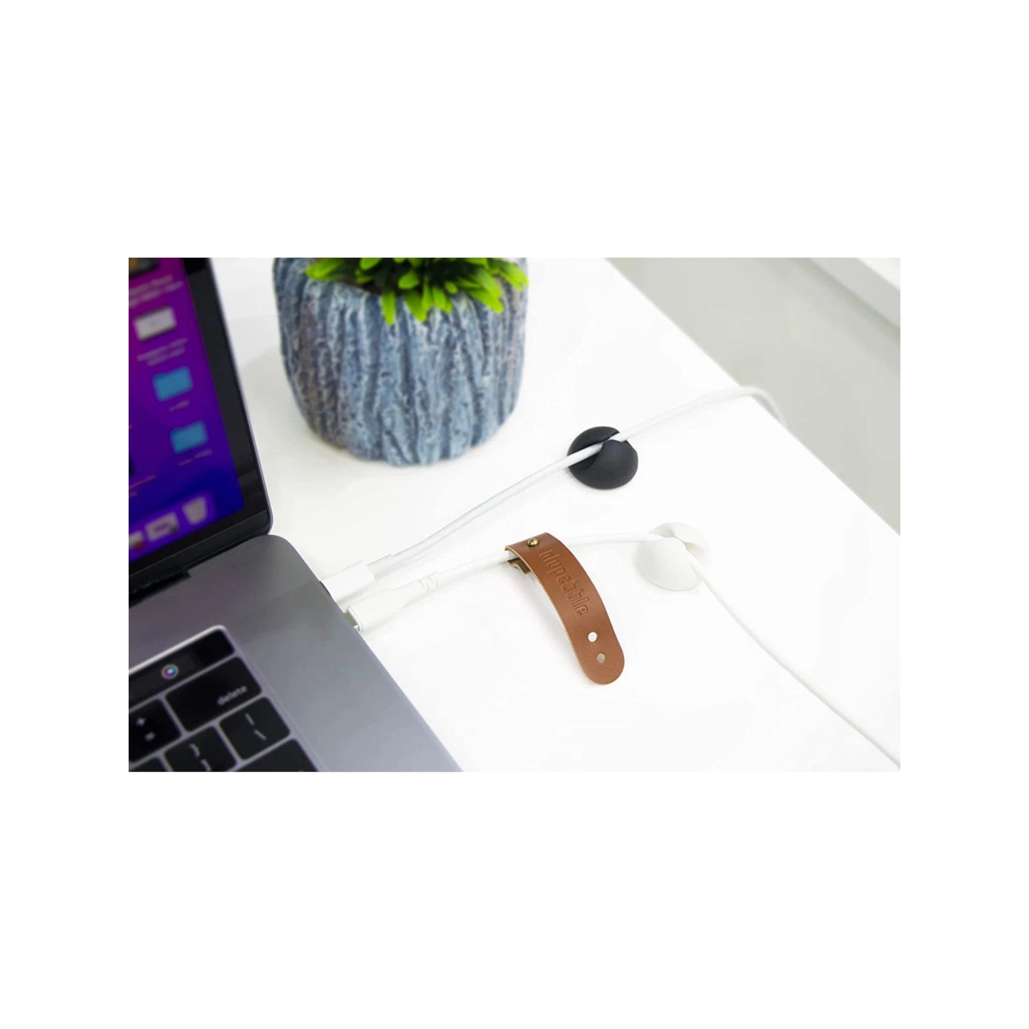 Blupebble Anchor One Cable Management 6pcs - White Blupebble Anchor One Cable Management 6pcs - White