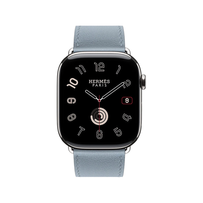 Apple Watch Hermès Series 11 Cellular 46mm Silver Titanium, Bleu Lin Single Tour – TaMiMi Projects Qatar