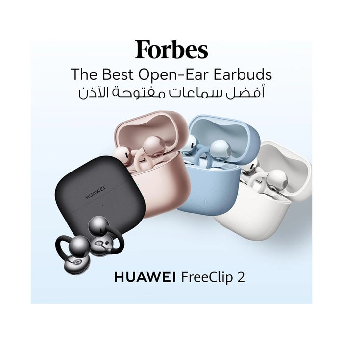 Huawei FreeClip 2 lightweight earbuds with 38h battery and IP57