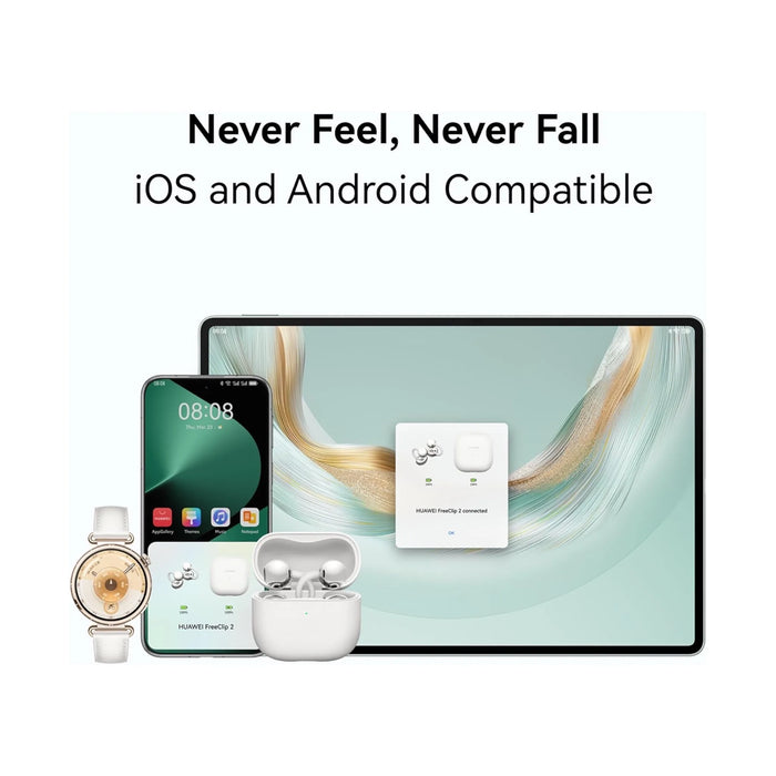 HUAWEI FreeClip 2 open ear wireless earbuds white TaMiMi Projects Qatar