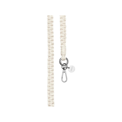 URBANY’S Eivissa White phone strap handmade cotton design – TaMiMi Projects Qatar