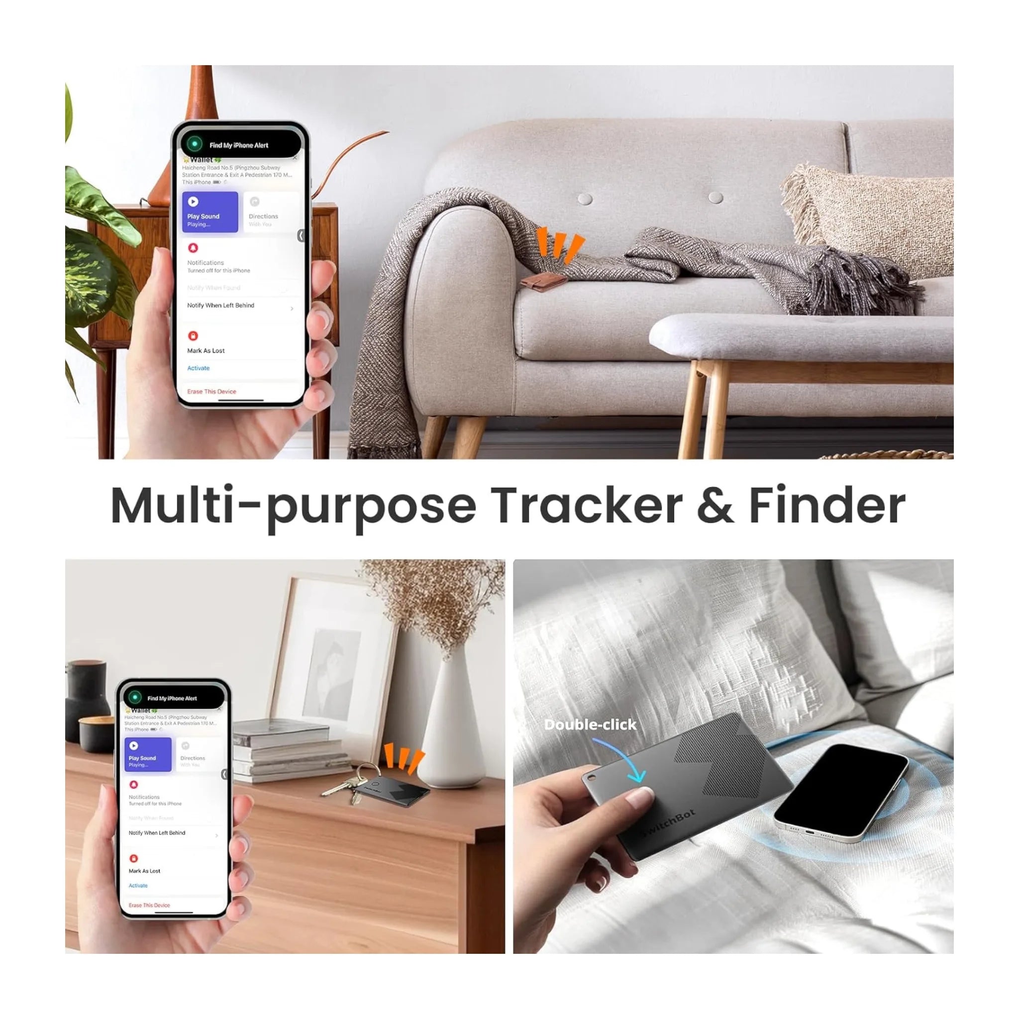 SwitchBot Wallet Tracker Card with Apple Find My SwitchBot Wallet Tracker Card with Apple Find My