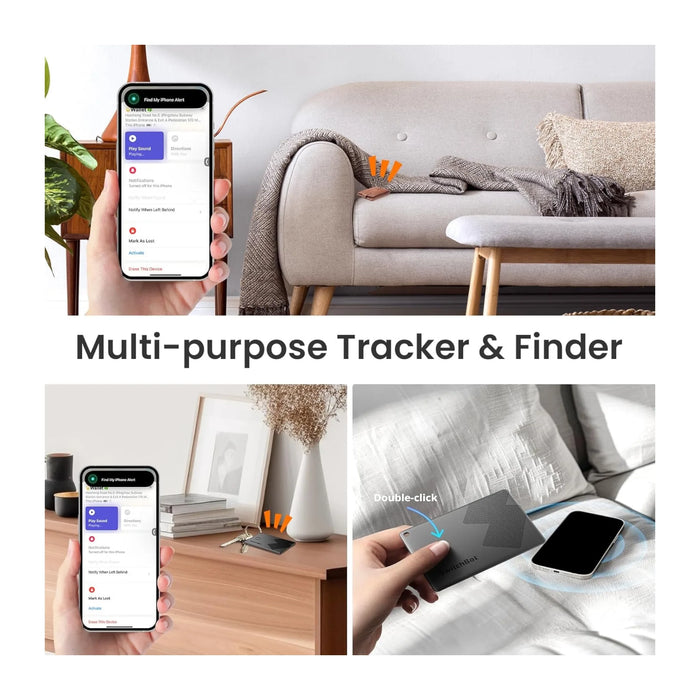 ‫كرت تتبع SwitchBot النحيف من تميمي بروجكتس في قطر. يعمل مع Apple Find My وتصميم عملي للاستخدام اليومي.