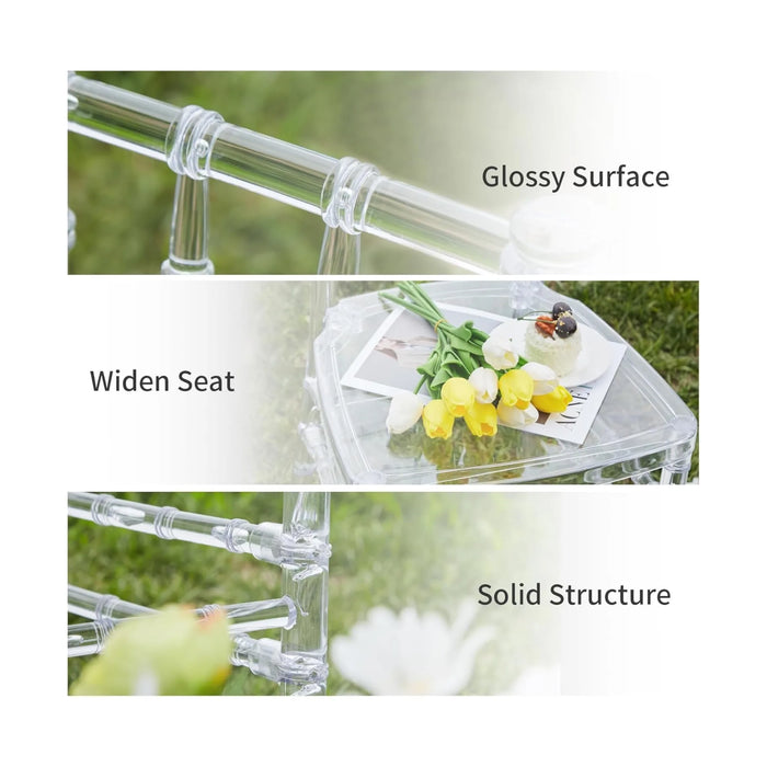 Transparent Acrylic Chair, Transparent Chair – Modern Design, Made of acrylic, scratch-resistant, at TaMiMi Projects in Qatar.