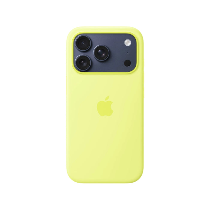 Apple iPhone 17 Pro Silicone Case with MagSafe in Neon Yellow
Available now from TaMiMi Projects in Qatar.