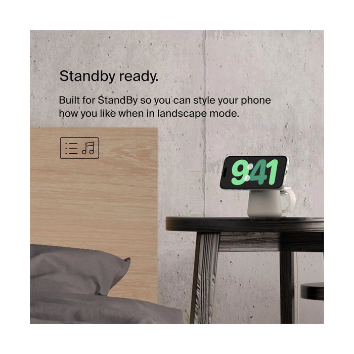 ‫احصل على قاعدة شحن لاسلكي بيلكن من تميمي بروجكتس فى قطر. شحن MagSafe سريع للايفون والساعة بتصميم أنيق وثبات عالي. 