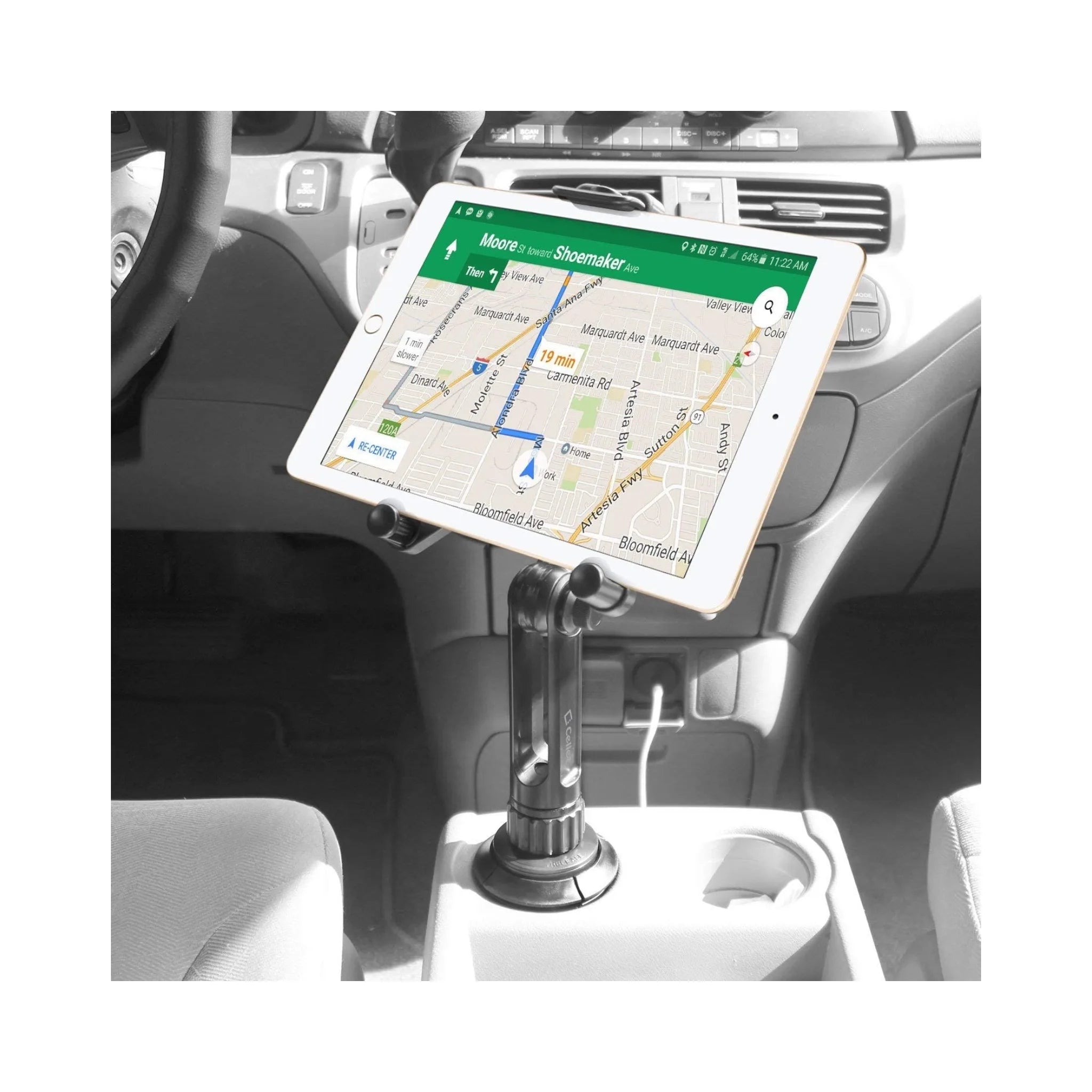 Cellet Tablet Mount with a Cup Holder Cellet Tablet Mount with a Cup Holder