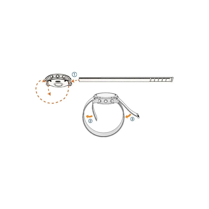 Garmin UltraFit Nylon Strap 22mm - Flame Red, Available now from TaMiMi Projects in Qatar.
