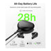 Belkin ANC Wireless Earbuds, USB-C fast charging gives 90 minutes in just 10 minutes. TaMiMi Projects Qatar.