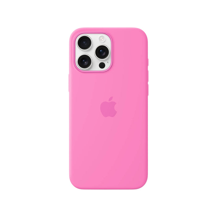 Apple iPhone 16 Pro Max Silicone Case with MagSafe in Peony, Available now at TaMiMi Projects in Qatar.