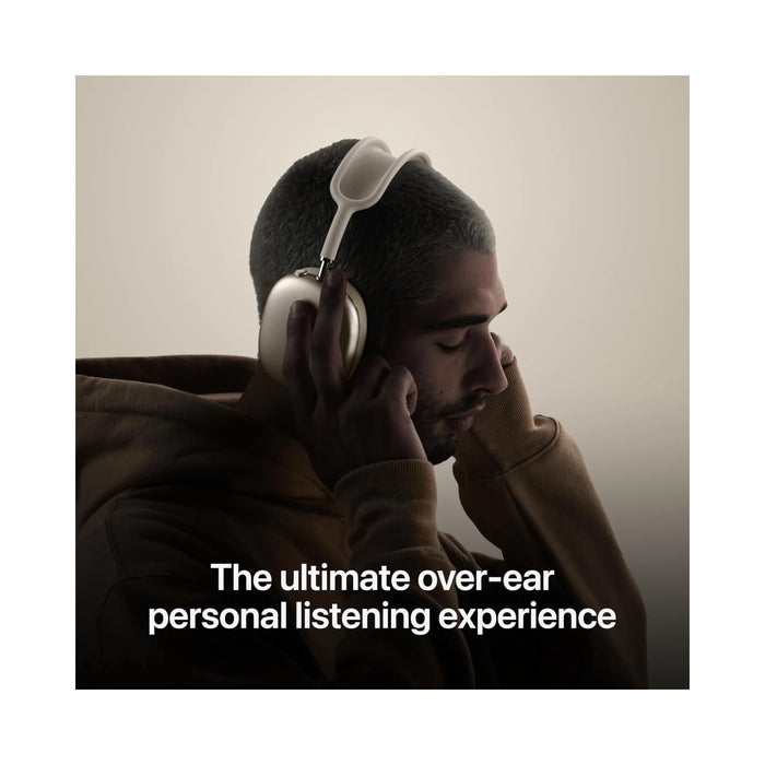 Apple AirPods Max in Orange color with noise cancellation, spatial audio, dynamic head tracking -TaMiMi Projects in Qatar.