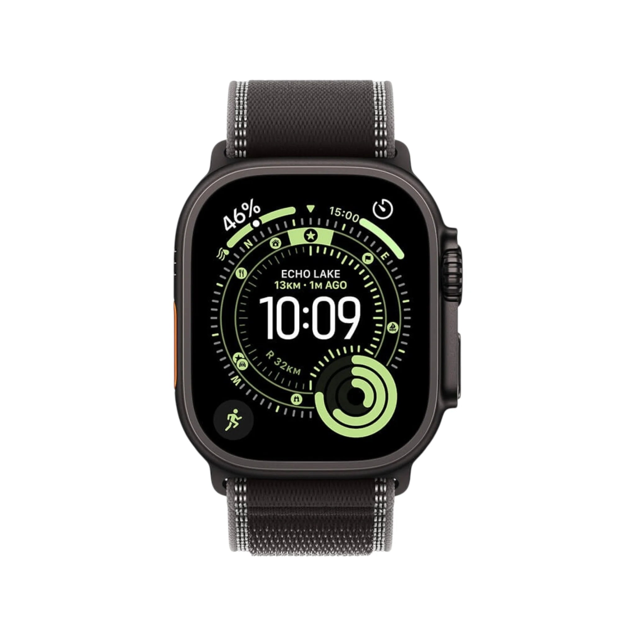 Apple Watch Ultra 3 GPS + Cellular, 49mm Black Case with Black/Charcoal Trail Loop Apple Watch Ultra 3 GPS + Cellular, 49mm Black Case with Black/Charcoal Trail Loop
