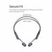 ‫سماعات SHOKZ OpenRun Pro 2 بتقنية العظام، مقاومة للعرق، بطارية 12 ساعة، صوت واضح وباس عميق. متوفرة لدى تميمي بروجكتس قطر.‬