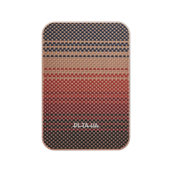 Pitaka Magnetic Power Bank 10000mAh Qi2 Wireless, Supports wired charging up to 20W. TaMiMi Projects Qatar.