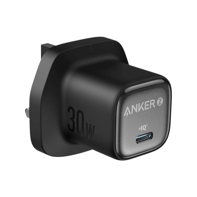 Anker Zolo 30W Fast Charger - Black, for phones, tablets, and accessories, Available now from TaMiMi Projects in Qatar.