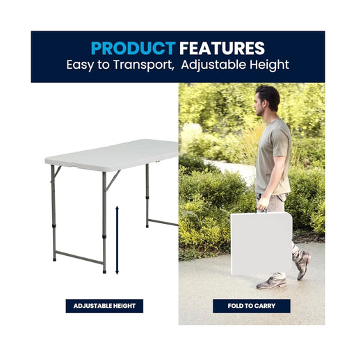 Multi purpose folding table for camping BBQ and travel