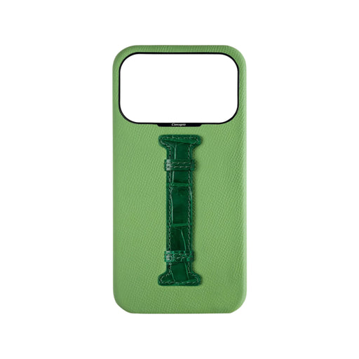 كفر جلد للايفون ١٧ برو ماكس من تميمي بروجكتس فى قطر. الكفر من شركة كونسبتو القطرية المتخصصة بصناعة الاكسسوارات من الجلد الاصلي