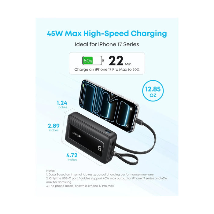 ‫احصل على بطارية من شركة أنكر سعة ٢٠ الف مللي أمبير من تميمي بروجكتس فى قطر. شحن سريع بقوة ٣٠ واط  صغير الحجم. 