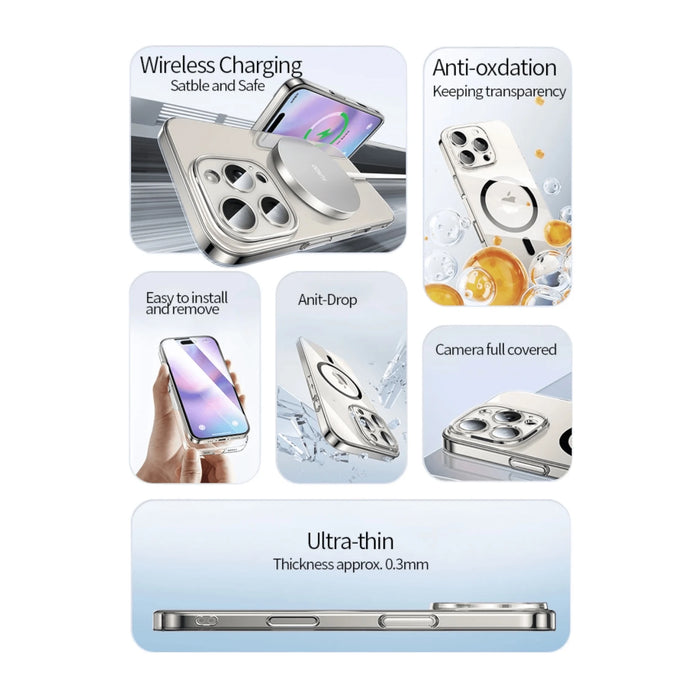 Xundd case for iPhone 16 Pro, wireless charging, camera protection, shockproof. at TaMiMi Projects in Qatar.