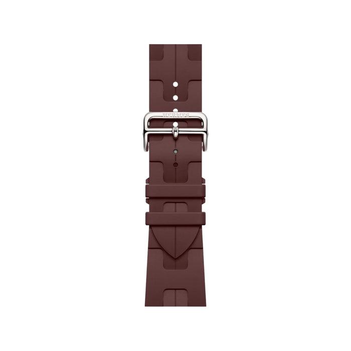 Hermès Apple Watch Band 46mm in Bordeaux Kilim. TaMiMi Projects Qatar.