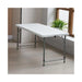 Portable Folding Table, Dimensions: 122×60× high 58:75 cm with rectangular top. Available now from TaMiMi Projects in Qatar.