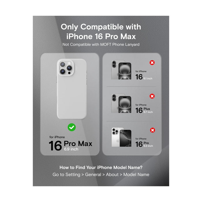 ‫احصل على كفر من موفت للايفون ١٦ برو ماكس من تميمي بروجكتس فى قطر. ‫جلد فاخر نباتي، مقاوم للخدش، يدعم ماج سيف. 