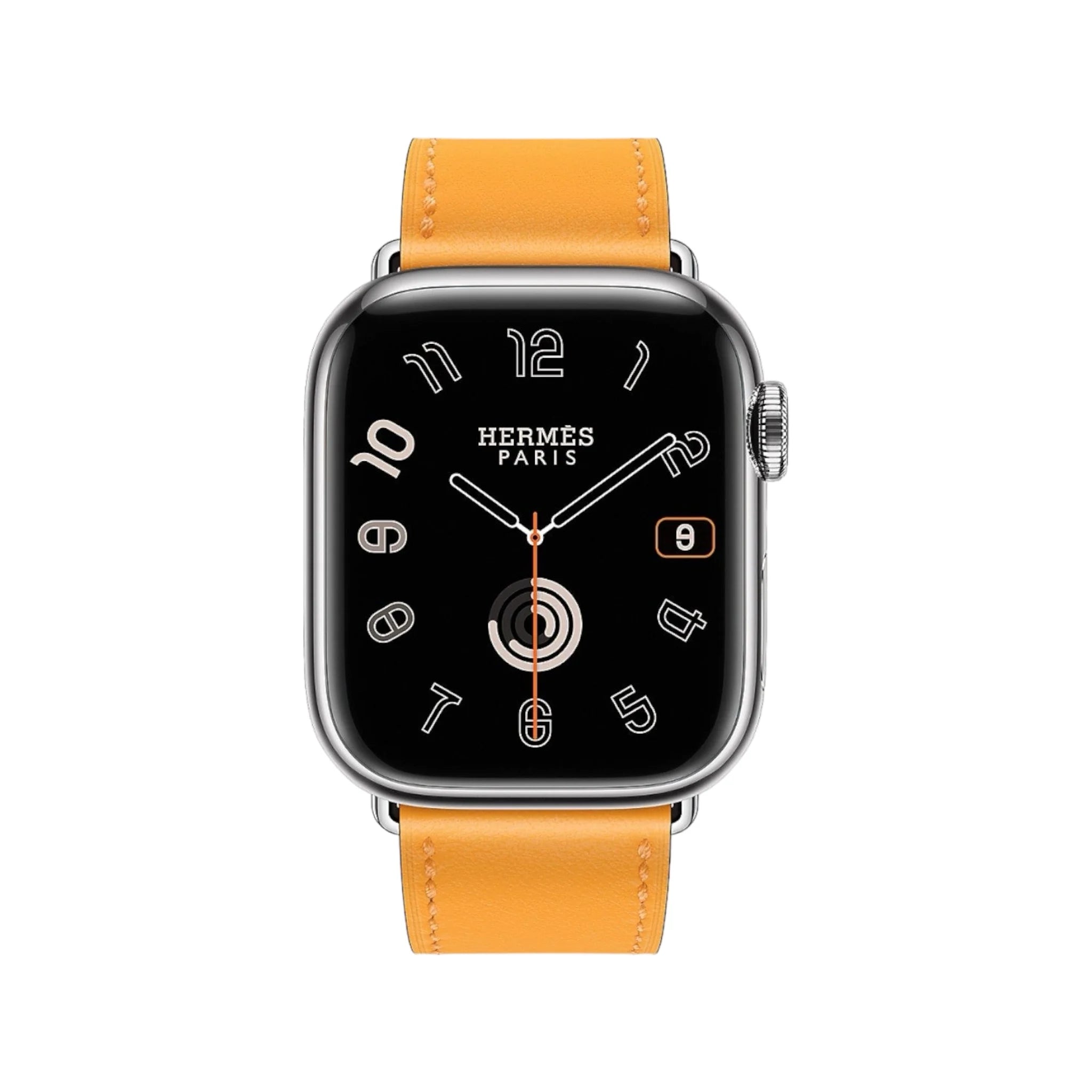 Apple Watch Hermès 42mm - Jaune D'or Swift calfskin Apple Watch Hermès 42mm - Jaune D'or Swift calfskin