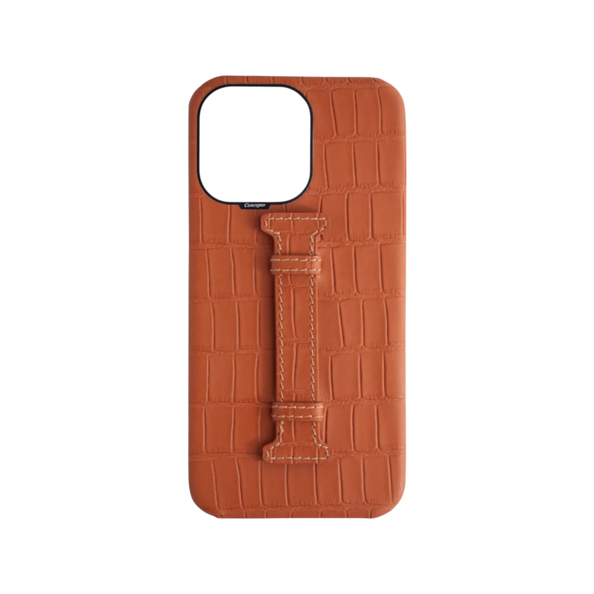 Concepto Crocodile Embossed Case - Brown | iPhone 16 Pro Max
