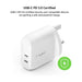 Belkin Dual USB-C Wall Charger 40W, Charges iPhone up to 50% in around 25 minutes, TaMiMi Projects Qatar.