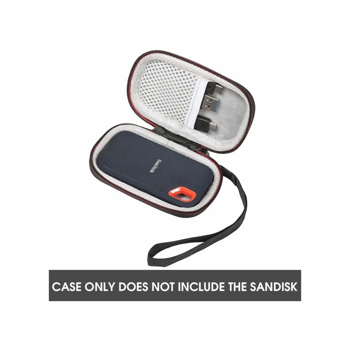 Hard Case for SanDisk Extreme Portable SSDs, 12.2x8x3.5mm, protective, portable with hand strap، at TaMiMi Projects in Qatar.
