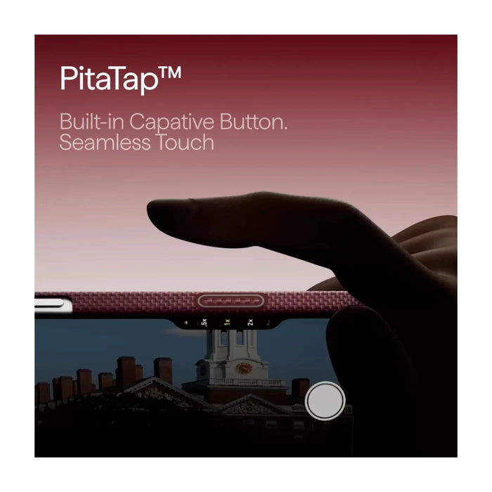 Pitaka iPhone 17 Pro Max Case in Harvard Crimson. TaMiMi Projects Qatar.