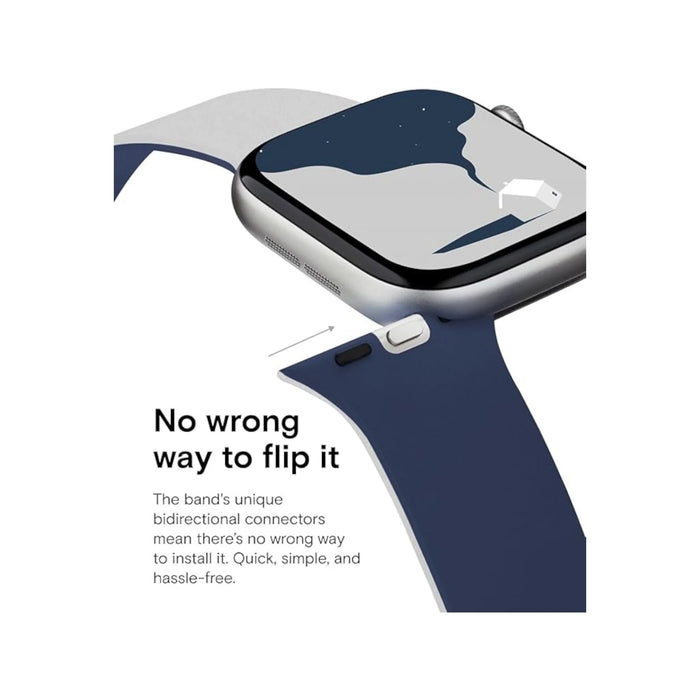 Moft Snap Apple Watch Band - Blue x Gray، Apple Watch from Series 1 to Series 11, and Ultra 1/2/3، TaMiMi Projects in Qatar.