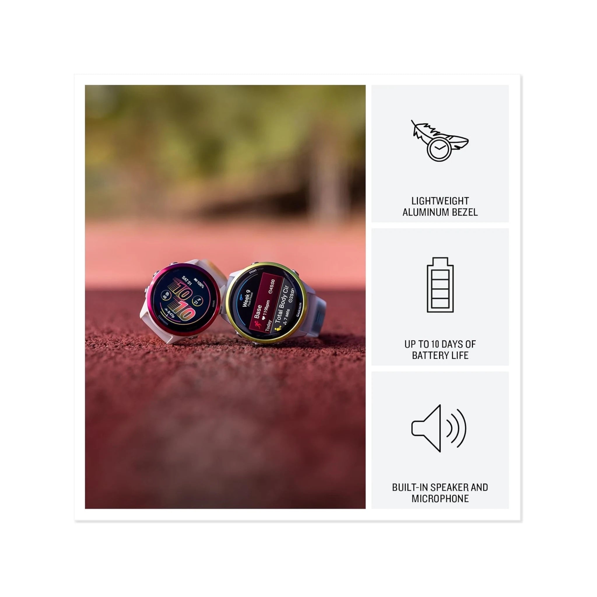 Forerunner® 570 - Whitestone / Cloud Blue - 42mm Forerunner® 570 - Whitestone / Cloud Blue - 42mm