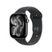 Apple Watch S11, GPS 46mm Jet Black Aluminium with Black Sport Band - M/L, Available now from TaMiMi Projects in Qatar.