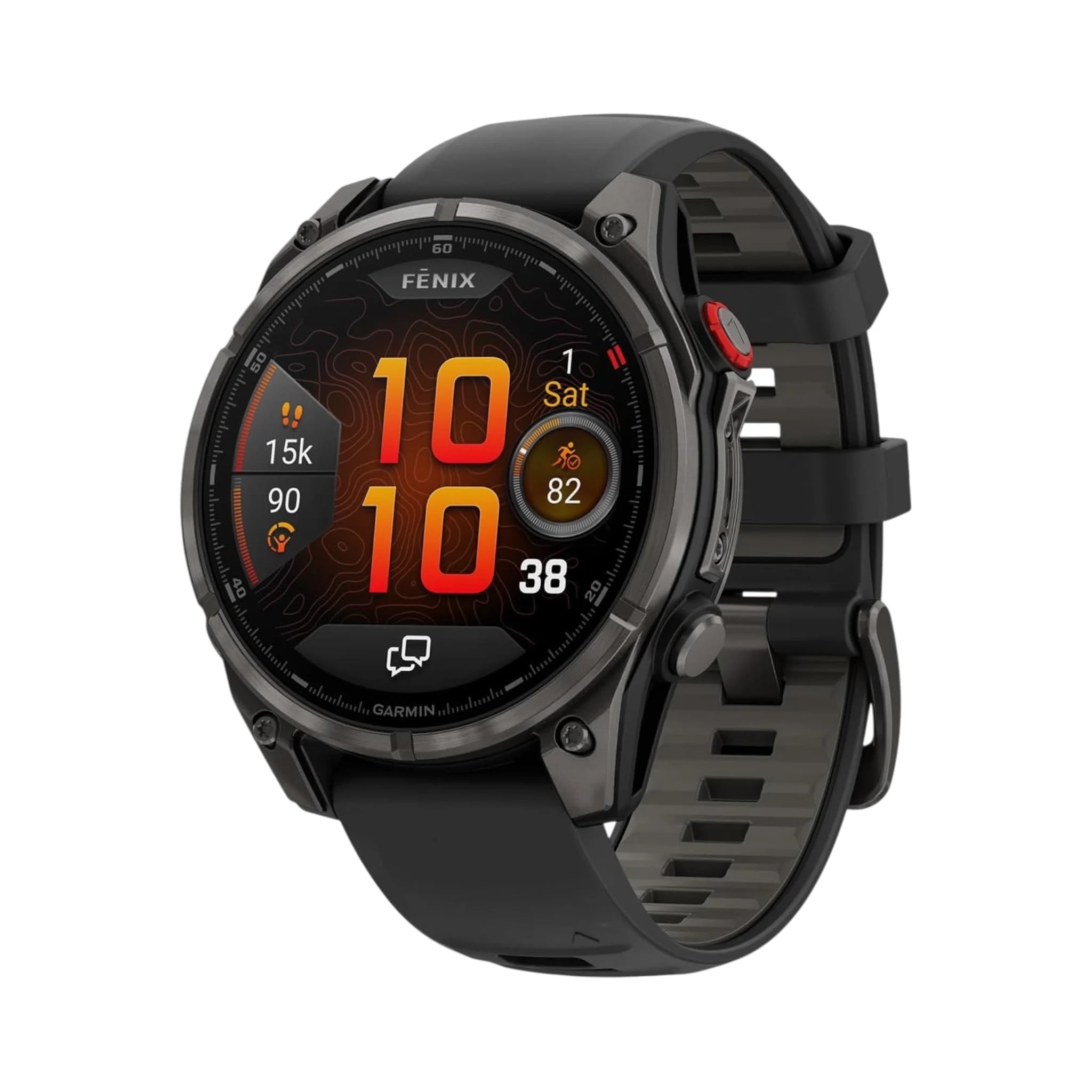 fēnix® 8 Pro Amoled Sapphire Carbon Gray Titanium Black Band - 47mm fēnix® 8 Pro Amoled Sapphire Carbon Gray Titanium Black Band - 47mm