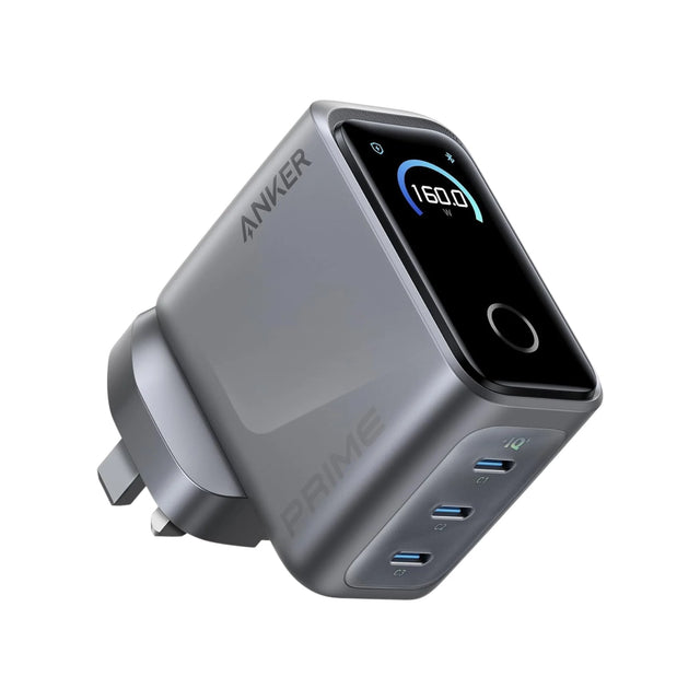 Anker Prime 160W 3-Port USB-C Charger, Supports up to 140W fast charging from any port.