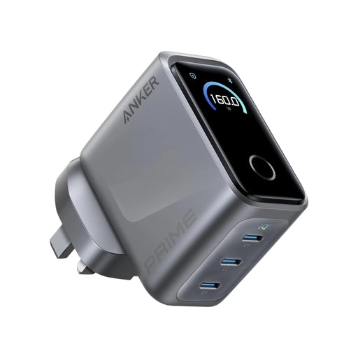 Anker Prime 160W 3-Port USB-C Charger, Supports up to 140W fast charging from any port.