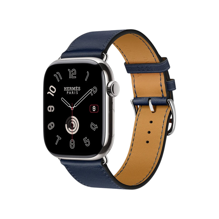 Hermès Apple Watch Band 46mm Swift - Navy