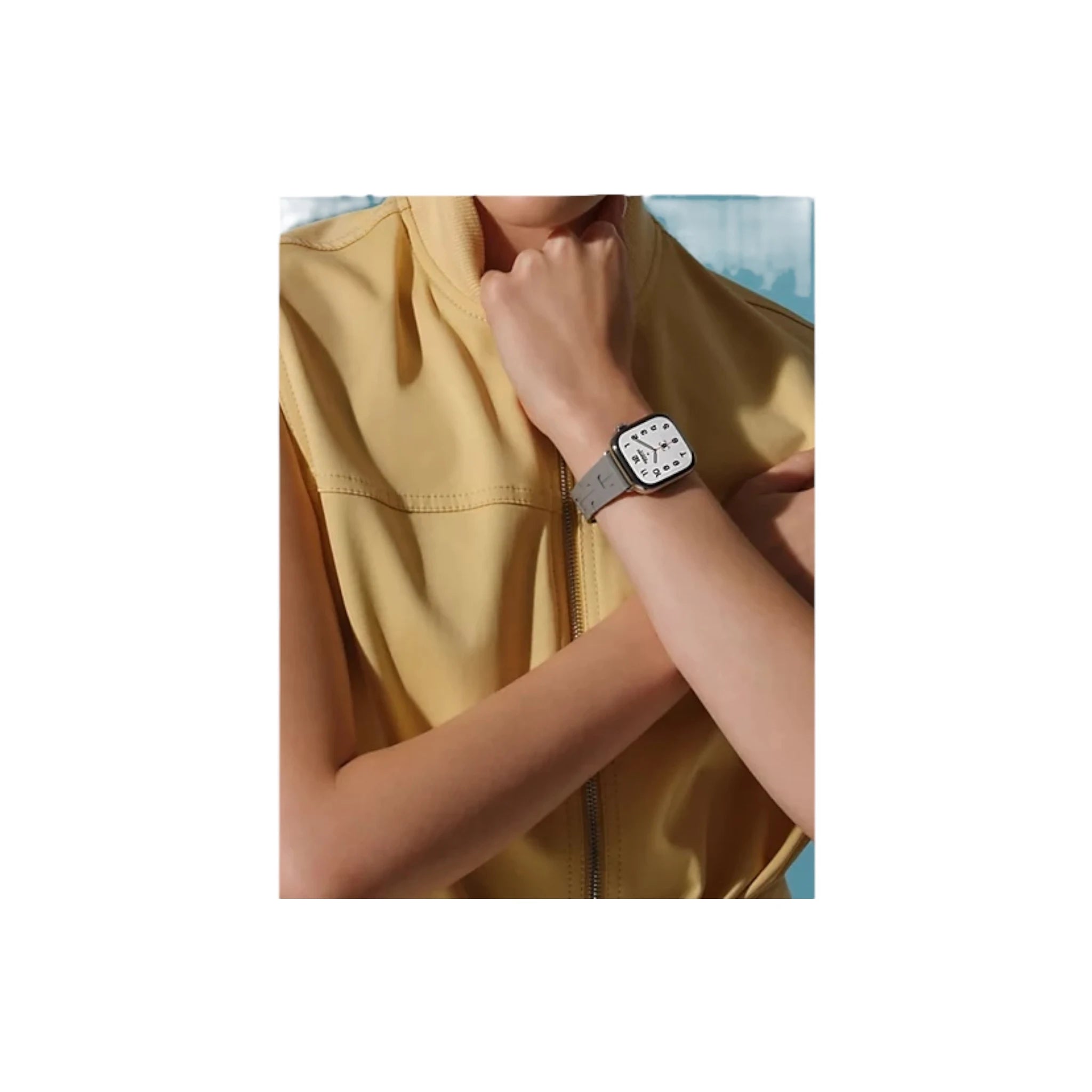Hermès Apple Watch Band 42mm - Gris Kilim Hermès Apple Watch Band 42mm - Gris Kilim