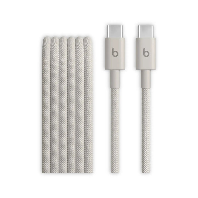 Beats USB‑C to USB‑C Woven Cable (1.5 m) - Surge Stone, available now from TaMiMi Projects in Qatar.
