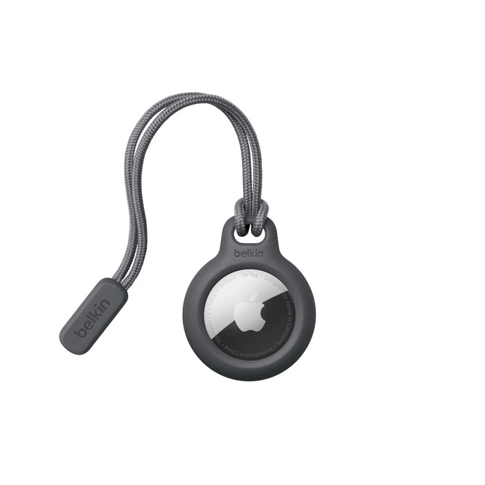 Belkin Secure Holder with Strap for Apple AirTag, Durable strap for attaching to keys, bags, belongings. at TaMiMi Projects in Qatar.