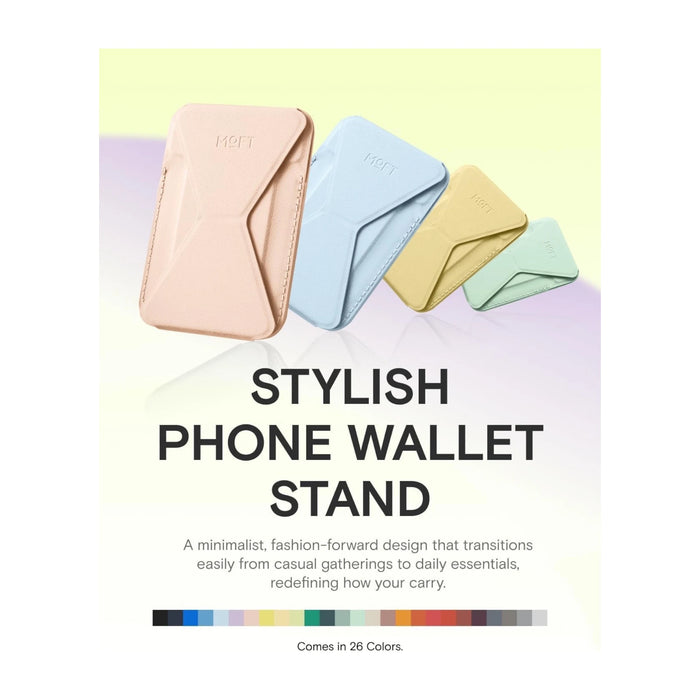 MOFT Magnetic Wallet Stand with MagSafe, sleek design perfect for daily use, available now from TaMiMi Projects in Qatar.