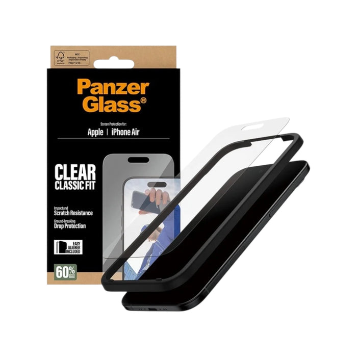 PanzerGlass® Screen Protector iPhone Air offers drop protection, scratch resistance, & easy installation. at TaMiMi Projects.