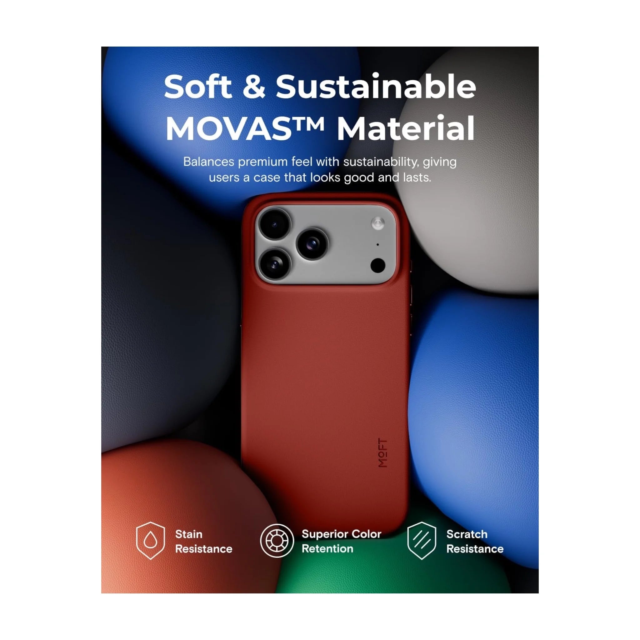 MOFT MOVAS Snap Case for iPhone 17 Pro Max - Clay MOFT MOVAS Snap Case for iPhone 17 Pro Max - Clay